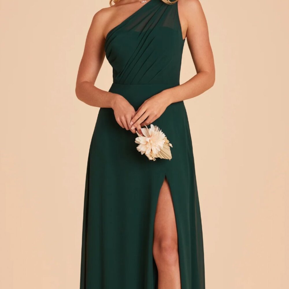 Birdy Grey Kira Dress in Emerald Chiffon - XL (No Slit)